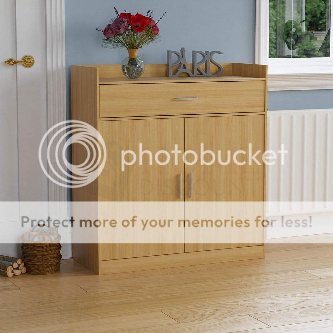 Dalby 2 Door 1 Drawer Shoe Storage Cupboard Footwear Organiser